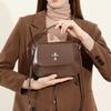 HIFASHION Prawdziwa Skóra Bydlęca Torby Saddle Damskie Małe Na Ramię Crossbody Torba z Górnym Uchwytem Klapka Torebka Do Pracy Imprezy