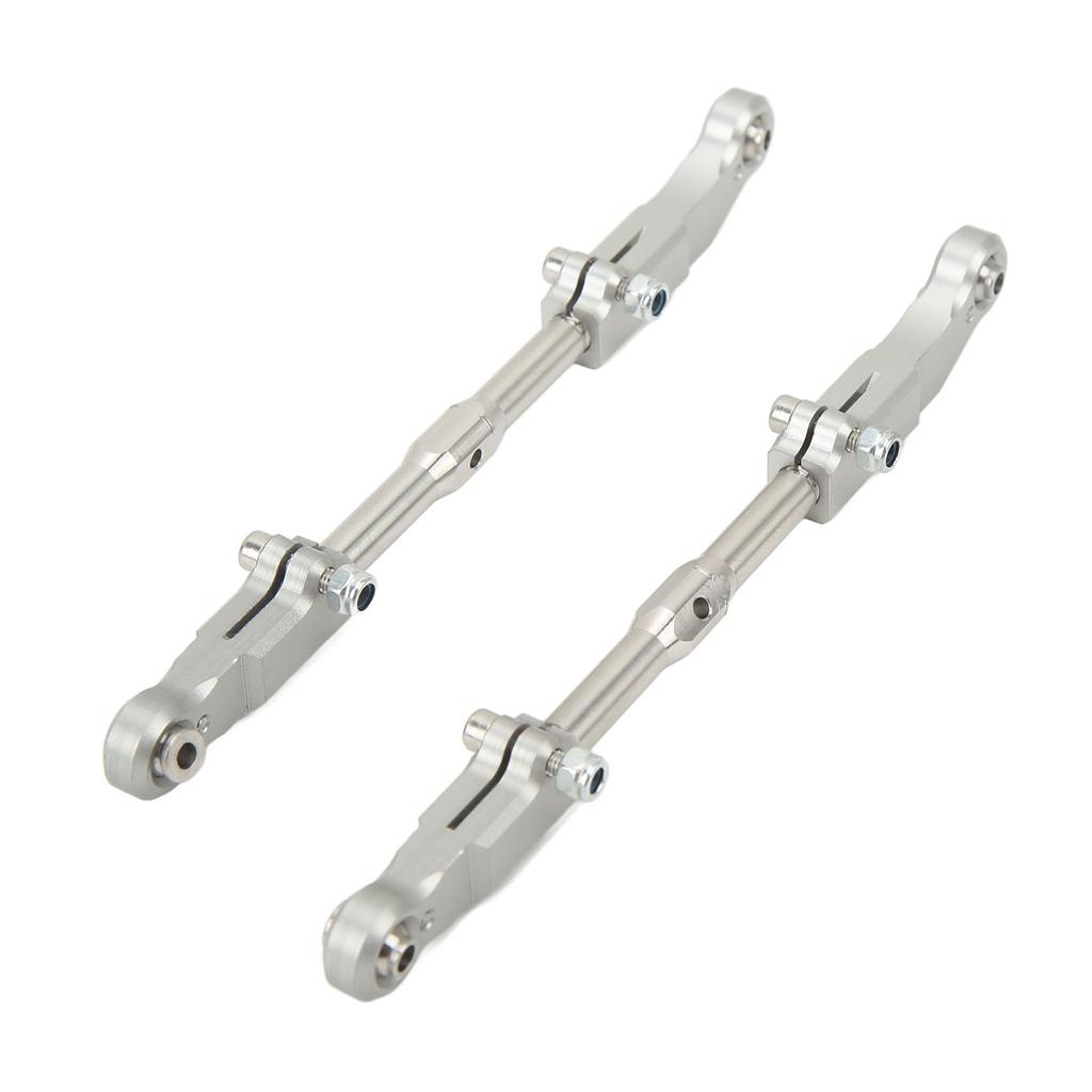 2pcs RC Rear Upper Suspension Pull Rod Aluminum Alloy Silver Accessories for Corally Kronos 6S 1 8 RC Car
