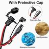 12/16/18 AWG SAE Quick Connector Harness 30/50/60CM SAE Extension Cord Sidewall Port Male Plug To Female Socket for Charger