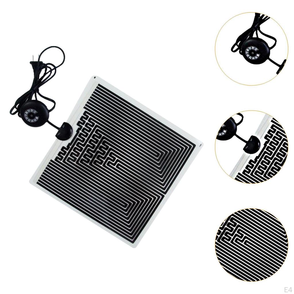Reptile Heating Pad Under Tank Terrarium Mat for Gecko Turtles Frogs 15x28cm
