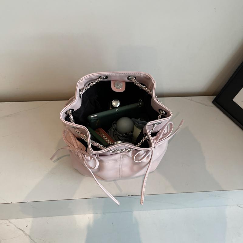 Chain Backpack Women's Shoulder Bag Multi-function Bucket Bag