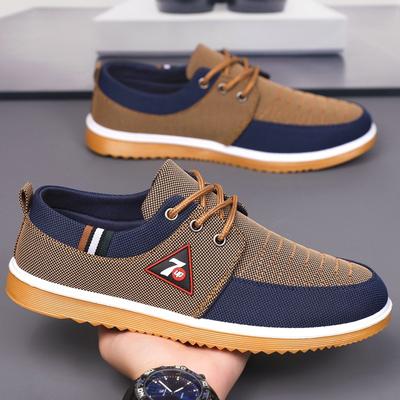 Letnie nowe oddychające buty z tkaniny starego Pekinu męskie wszechstronne codzienne antypoślizgowe i odporne na zużycie buty płócienne
