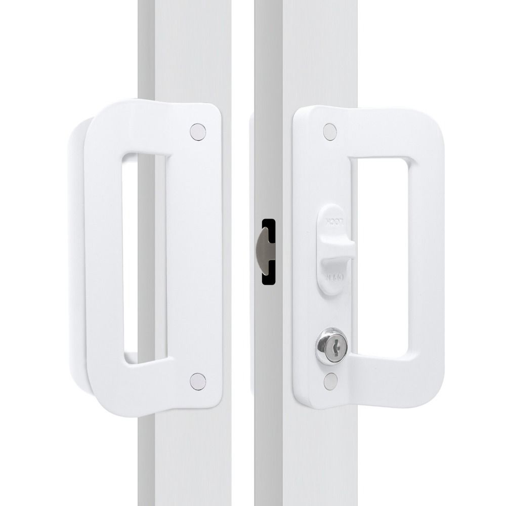 Aluminum Alloy Sliding Door Lock Double Sided Hook Lock Sliding Mechanism Door Handle  Balcony Door