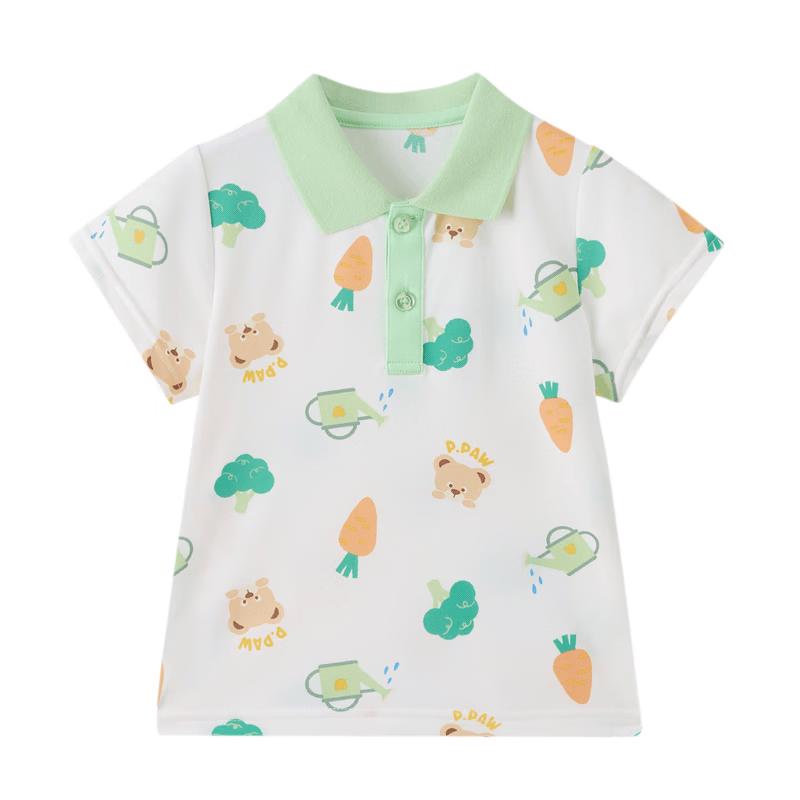PawinPaw Boys  Cartoon Bear Print Summer T-Shirt 90