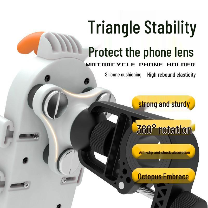 Airbag Anti-Vibration Phone Holder for Bicycle & Motorcycle