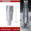 50mmx35mm Drill Bit Weldon Shank Hollow Drill Bit Hole Saw Cutter Annular Hole Cutter For Metal Steel Iron Accessories