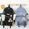 4 Pcs/Set Student Backpack Set Includes Crossbody Bag Pencil Case And Tutoring Bag Large Capacity