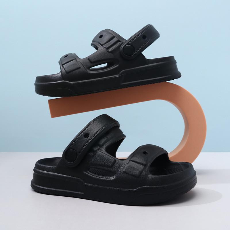 

Highquality Casual Summer Sandals For Boys With Soft Eva Construction For Comfort 40/41 чёрный
