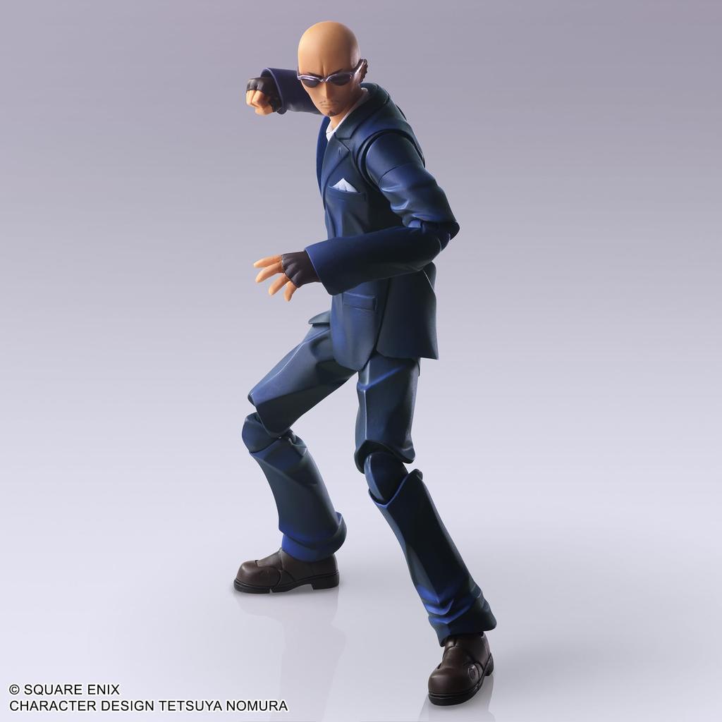 FINAL FANTASY VII BRING ARTS Rude PVC Painted Action Figure