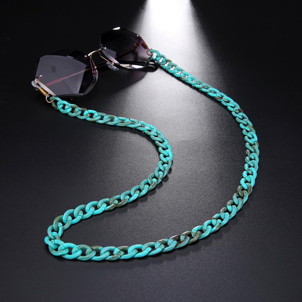 Trendige Acryl-Sonnenbrillen-Ketten für Damen Halter-Schnur Lesebrillen-Kette Lanyard Brillen-Hänge-Halskette Großhandel