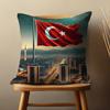 Art Turkish Flag Throw Pillow Case Living Room Sofa Cushion Cover For Home Bedroom Decoration And Protector