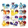 12 Styles Anime Deformation Figures Pikachu Eevee Mewtwo Greninja Pokeball Figure Pet Action Model Toys Childrens Gifts