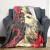 1pc Heart Mask Blanket, Lightweight Flannel Throw Blanket For Sofa, Bed, Travel, Camping, Living Room, Office247