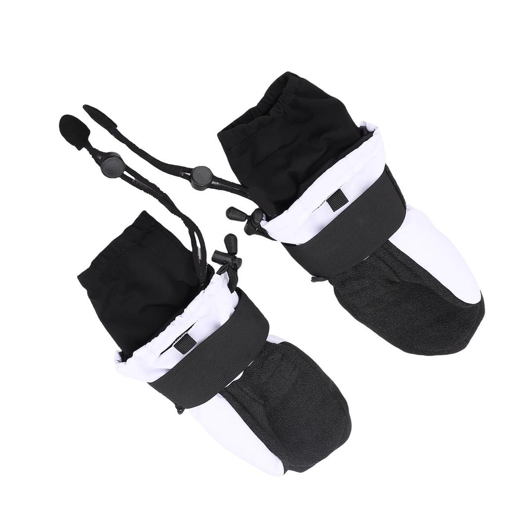 Ski Mittens with Wrist Guards Waterproofing Pocket Secure Fit Inner 5 Finger Snowboarding Mittens for Cycling Hiking Mountaineering XL