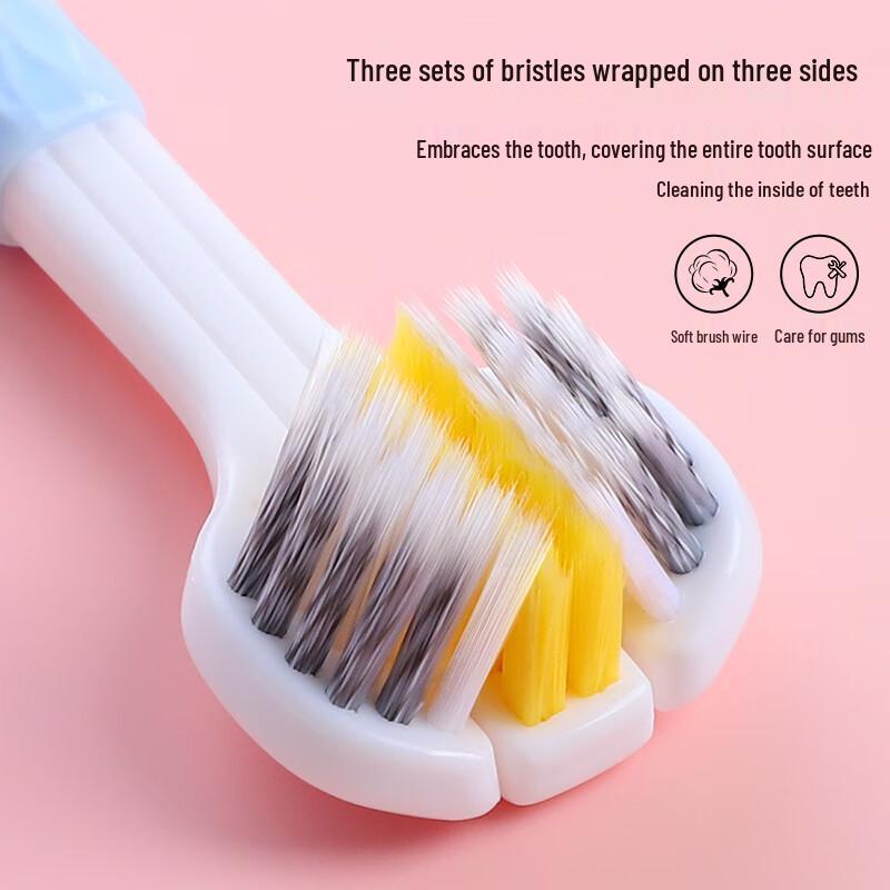 Garnier 4-Pack Three-Sided Soft Bristle Toothbrushes