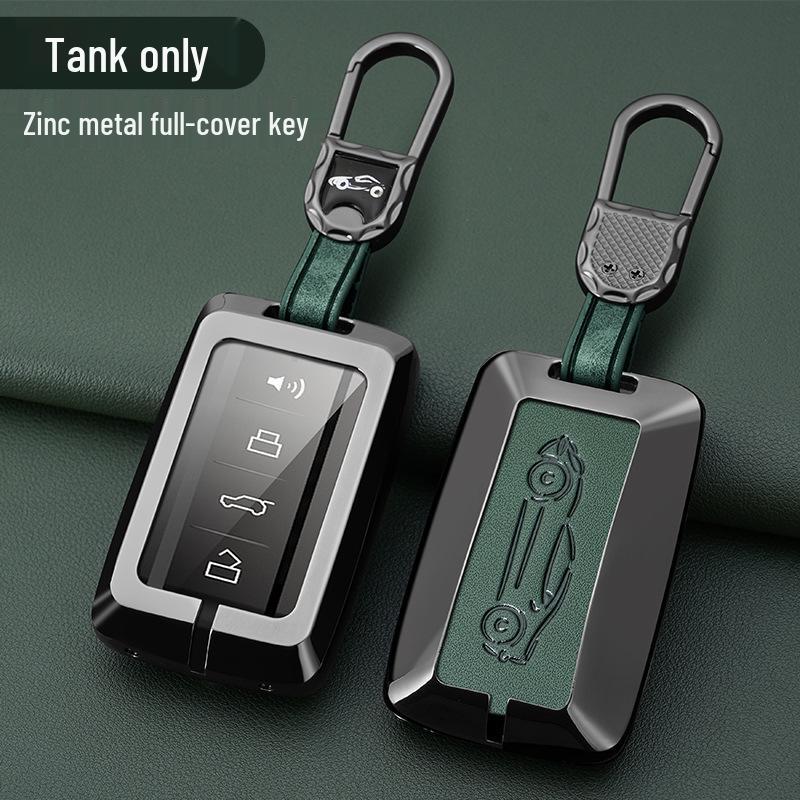 Tank 300 Car Key Cover Set: Compatible Key Shell & Protective Wrap with Buckle