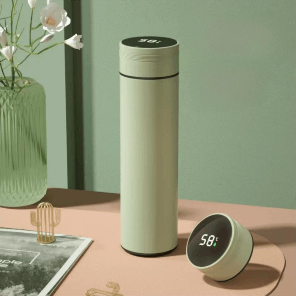 New Temperature Display Vacuum Insulated Cup 480ml Stainless Steel Vacuum Flasks Leakproof Long-lasting Heat Coffee Cup