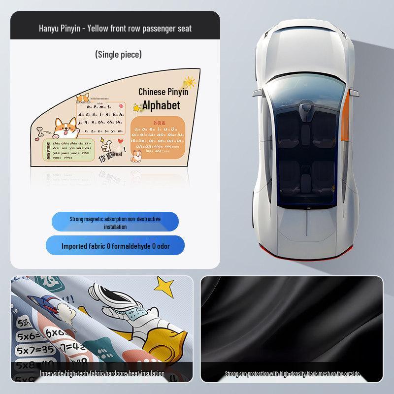 Car Sunshade Curtains for Rear Row - Children s Vehicle Sleeping Shade
