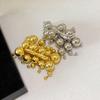 Round Ball Metal Balls Ring Vintage Punk Tassel Ring Fashionable Double Band Ring  for Women