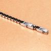 Adjustable Titanium Double Buckle Zircon Bracelet – Stainless Steel Simple Tennis Chain Fashion Accessory