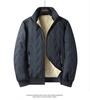 Men's Loose Casual Cotton Jacket Long Hip-Length    Warm Winter Daily Coat