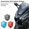 3D shield truck stickers Metal stainless steel truck car accessories for Ferrari F430 Stradale Roma 488 Spider SF90 Portofino F8