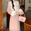 2025 Autumn/Winter Girls' Velvet Tang Suit & Qipao Set with Han Elements