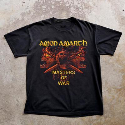 Amon Amarth Masters of War Gift Fan Short Sleeve Black All Size Shirt Unisex T-Shirt