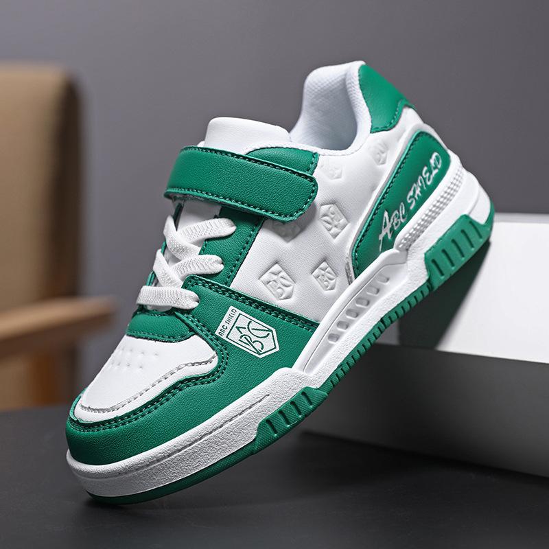 Children's campus retro board shoes 2025 boys street tide casual breathable shoes medium older children girls outdoor sports shoes