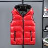 Glänzende ärmellose Baumwollweste im koreanischen Stil für Herren für Herbst/Winter