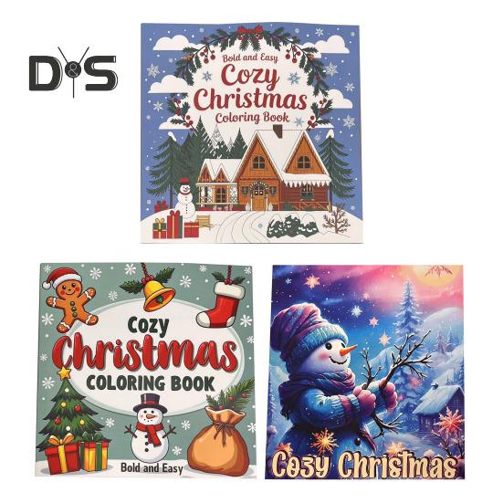 Weihnachts-Malbuch für Kinder, Urlaubsaktivitäten, Geschenk, Weihnachtsparty-Geschenk, Malbuch für Jungen und Mädchen, ideales Weihnachtsgeschenk, Weihnachtsstrumpffüller