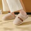 2025 Winter New Casual Flat Bag Head Mao Mao Shoes Student Korean Version Simple Indoor Home Cotton Slippers