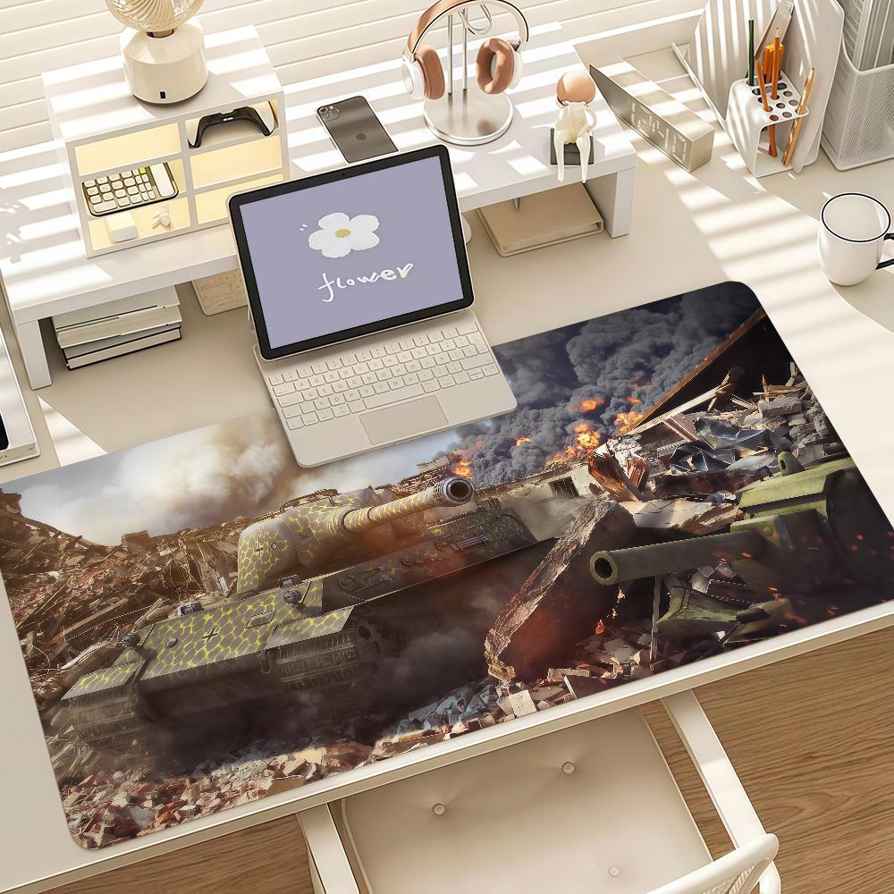 Game Wworld Of Ttanks Mouse Pad Anti Slip Rubber Edge Locked Thickened Laptop Gaming Desk Mat