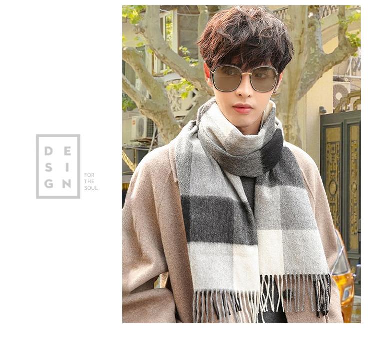 Viney plaid scarf fashionable, warm, cold proof, windproof scarf for both men and women
