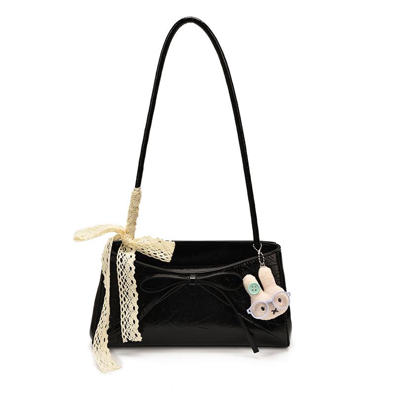 2026 Korean-Style Single Shoulder Handbag with Butterfly Knot - Versatile and Fashionable Women's Bag
