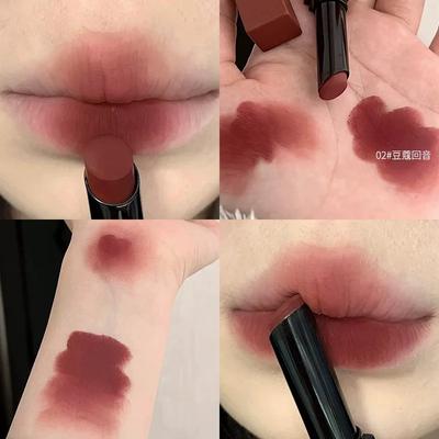 Red Brown Matte Velvet Lip Gloss Waterproof Liquid Lipstick Nude Red Sexy Lip Tint Mud Makeup Latte Coffee Lip Glaze Cosmetics
