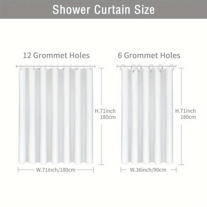Vibrant Floral Pattern Waterproof Shower Curtain For Bathroom Decor, Adding A Splash Of Color And Modern Style To Your Space