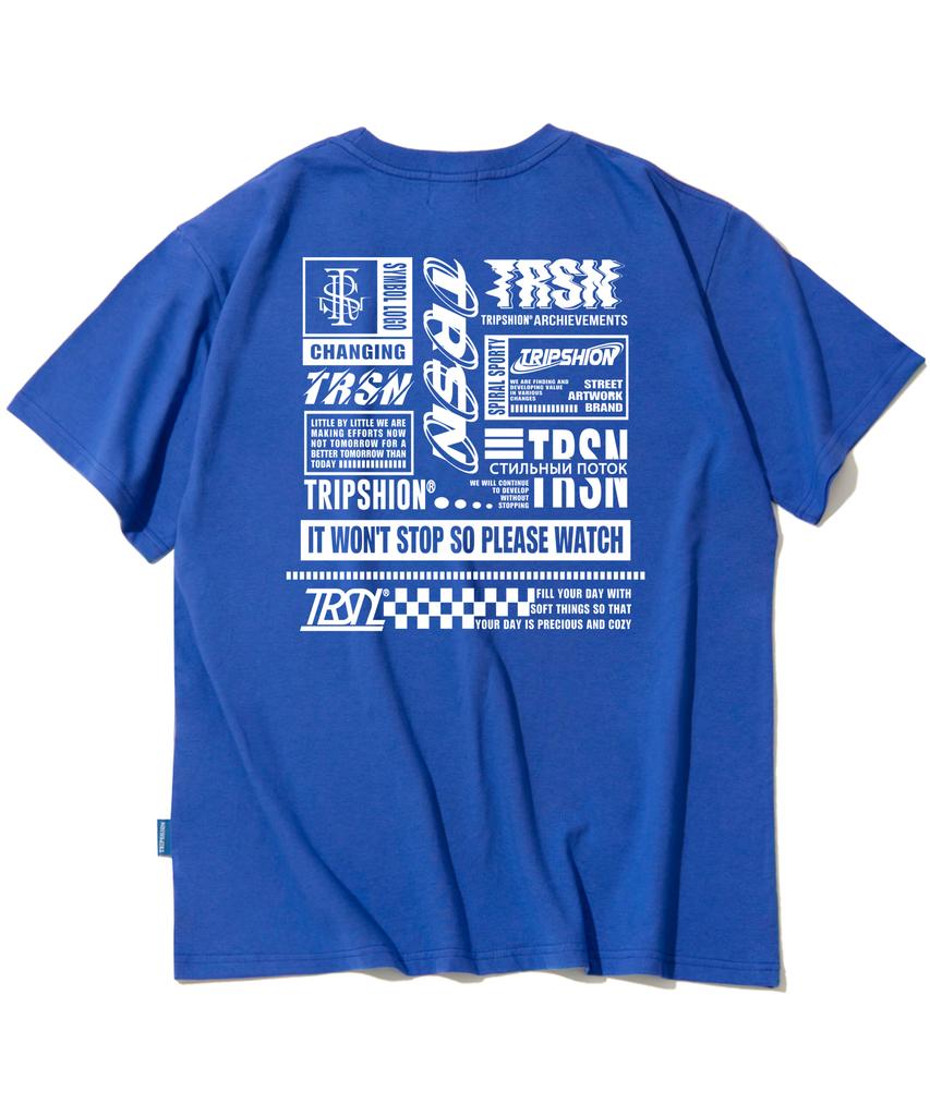 TRIPSHION Big Logo Compil Graphic T-Shirt - 8 Colors (Type B)