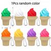 Ice Cream Clicker Fidget Toy Keychain with Mechanical Switch Sensory Backpack Charm Stress Relief Gift Satisfying Click Sound