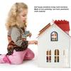 Doll House Sofa 1:12 Doll House Miniature Japanese Style Single Fabric Armchair Sofa Living Room Furniture Decoration Grey Green