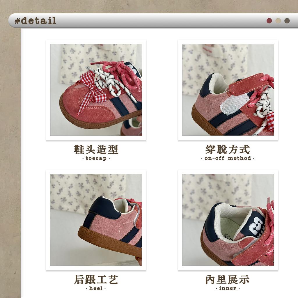 XSHX girls retro sweet and cool German training shoes functional board shoes Wenzhou classmates autumn new Velcro wide head steady heel