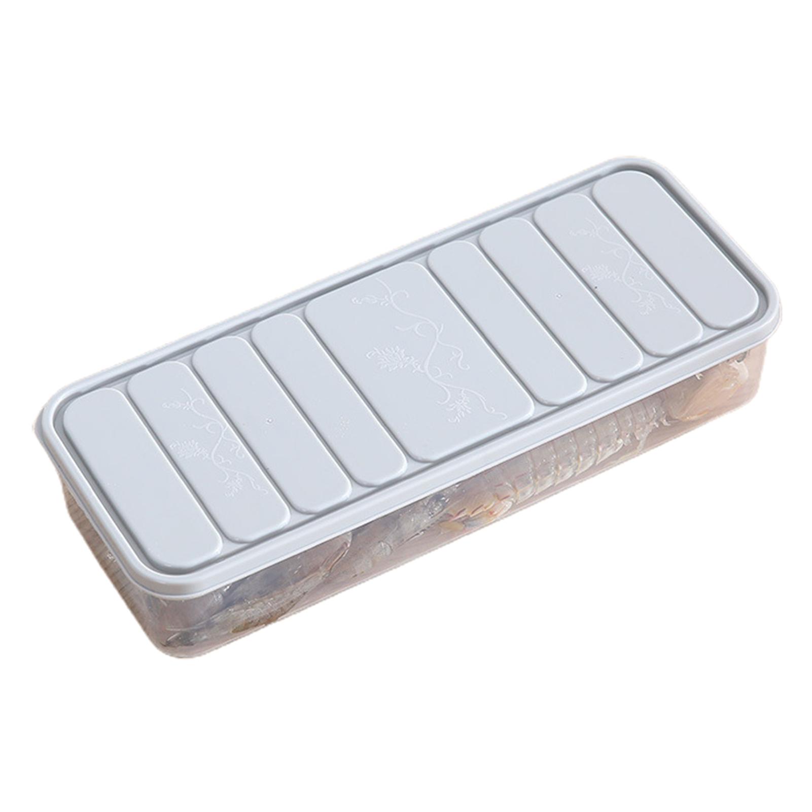 

Refrigerator Organizer Kitchen Convenience Transparent Storage Box With Lid For Freezer Cabinet Countertops