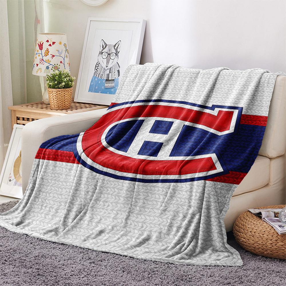 Montreal Canadiens Flannel Blanket, High quality Comfortable for All Seasons, Home Decor, Warmth and Comfort