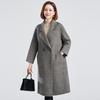 FengXun Women's Double-Faced Wool Blend Mid-Length Coat