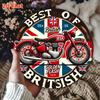 D Flat British Classic Motorcycle Decorative Painting Vintage MotorcycleGentlemans Ride Collection Display Motorcycle Wall