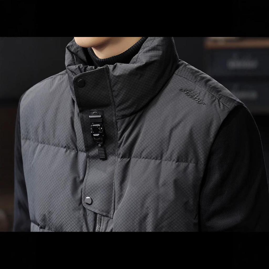 Men's 2025 American Style High Loft Down Vest - Thickened and Fluffy for Winter Warmth