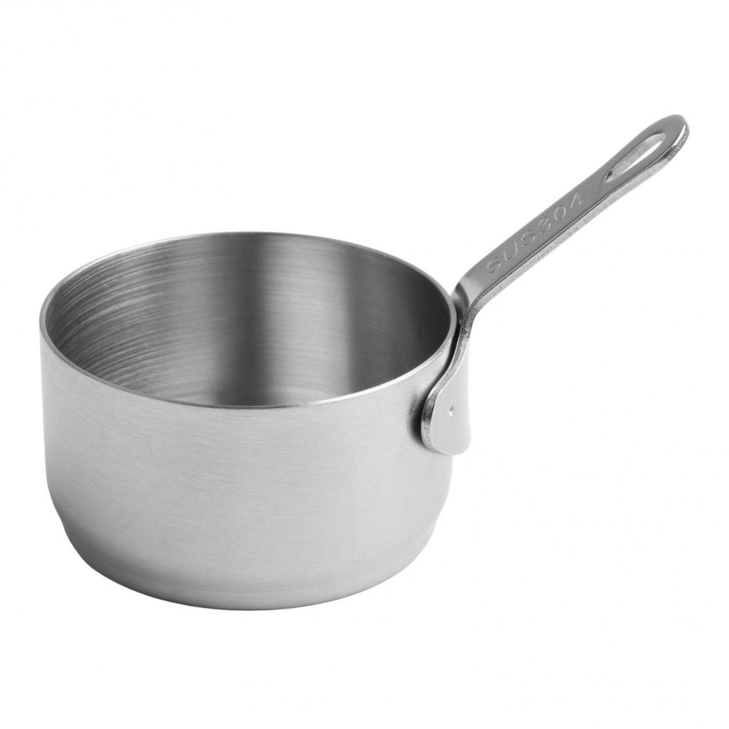 High Temperature Resistant Sauce Pan 100ML Stainless Steel Pot for Easy Use
