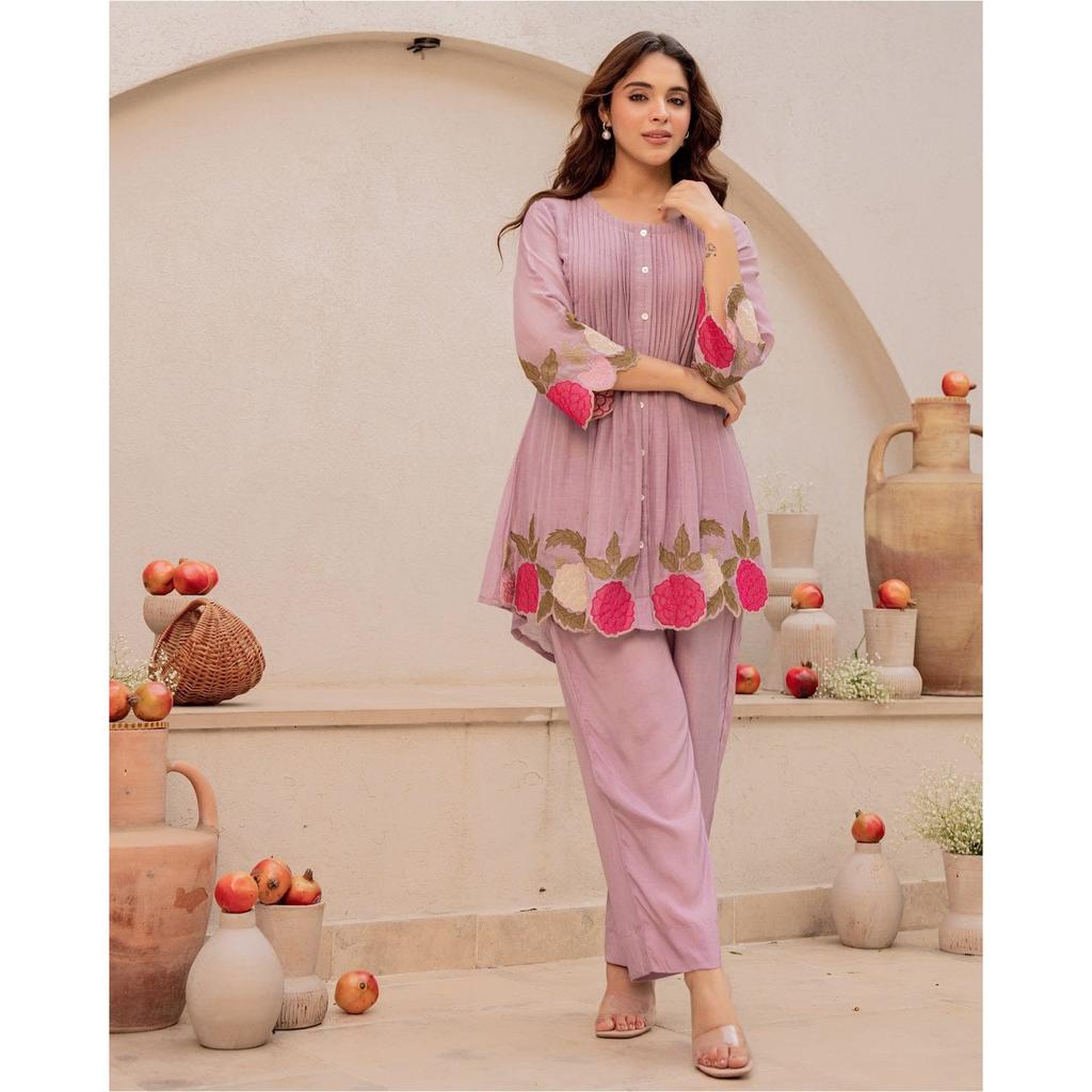 Indian Bollywood Party Wear Kurti Cord Set Women Designer Ethnic Kurta Pant Set