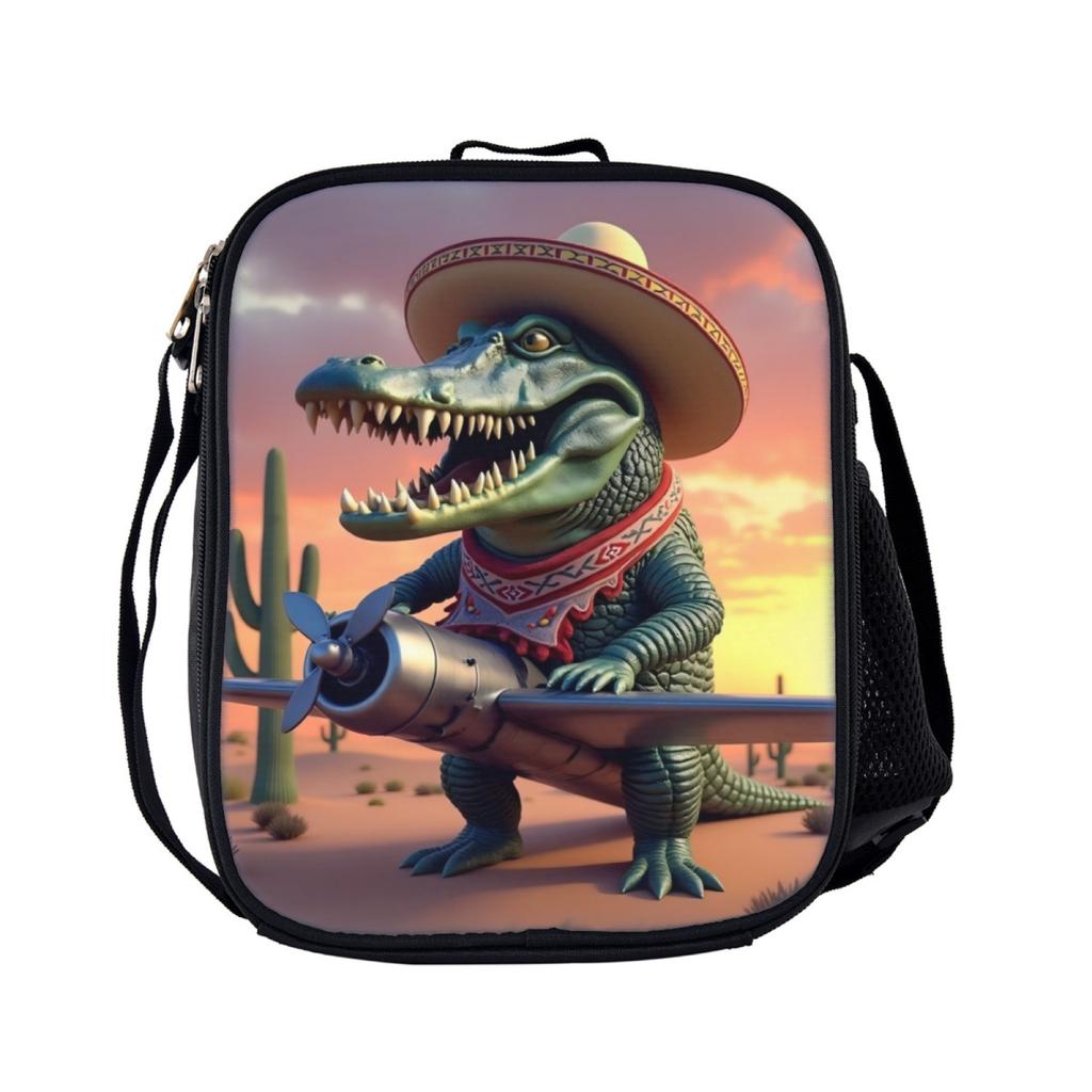 Overseas Shanhaijing Picnic Bag Unisex Student Outdoor Lunch Bag Suitable For School Trip Picnic