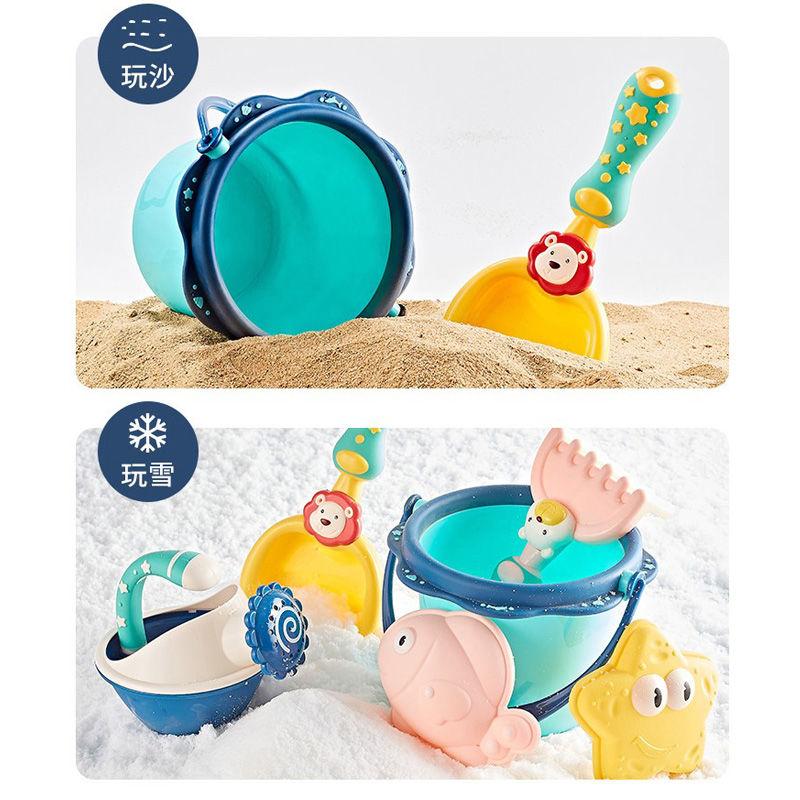 Children Beach Toy Suit Shovel Bucket Playing with Soil Baby Sand Digging Tool Sand Boys and Girls Sea Treasure Edge